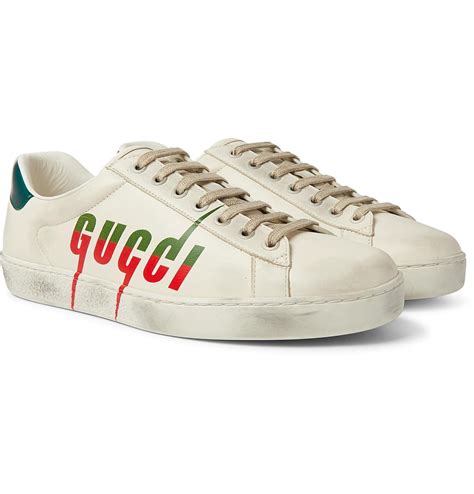 gucci low top mens sneakers|Gucci distressed sneakers.